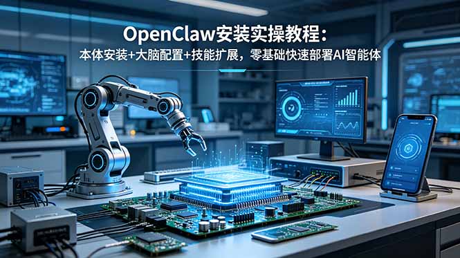 OpenClaw安装实操教程：本体安装+大脑配置+技能扩展，零基础快速部署AI智能体-2ripyou