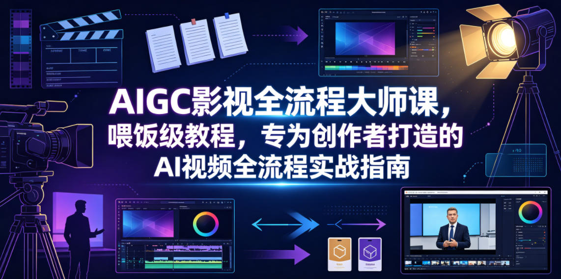 AIGC影视全流程大师课，喂饭级教程，专为创作者打造的AI视频全流程实战指南-2ripyou