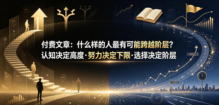 付费文章：什么样的人最有可能跨越阶层？认知决定高度·努力决定下限·选择决定阶层-2ripyou