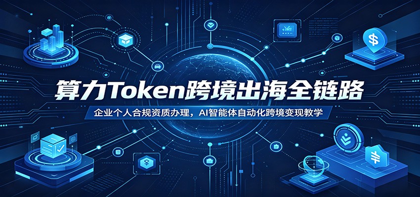 算力Token跨境出海全链路：企业个人合规资质办理，AI智能体自动化跨境变现教学-2ripyou