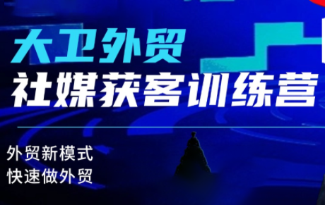 大卫老师·外贸社媒获客独家训练营(更新6月)-2ripyou