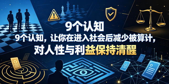 付费文章：9个认知，让你在进入社会后减少被算计，对人性与利益保持清醒-2ripyou