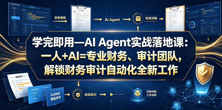 学完即用—AI Agent实战落地课：一人+AI=专业财务、审计团队，解锁财务审计自动化全新工作模式-2ripyou