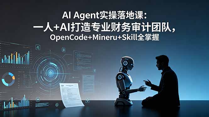 AI Agent实操落地课：一人+AI打造专业财务审计团队，OpenCode+Mineru+Skill全掌握-2ripyou