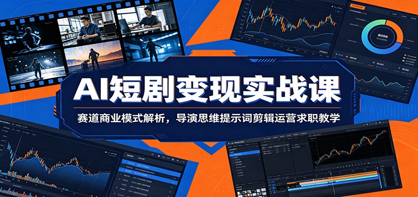 AI短剧变现实战课：赛道商业模式解析，导演思维提示词剪辑运营求职教学-2ripyou