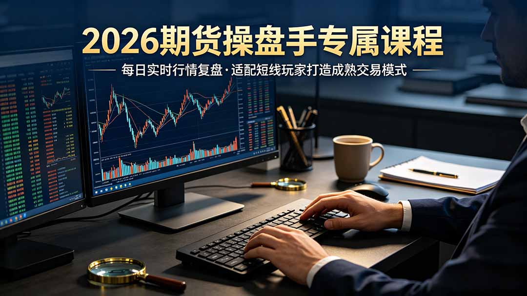 2026期货操盘手专属课程-更新6月，每日实时行情复盘，适配短线玩家打造成熟交易模式-2ripyou