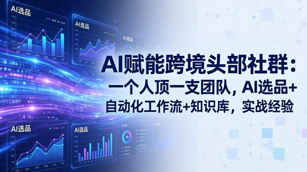 AI赋能跨境头部社群-更新6月：一个人顶一支团队，AI选品+自动化工作流+知识库，实战经验-2ripyou