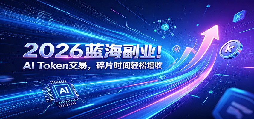 2026蓝海副业！AI Token交易，碎片时间轻松增收-2ripyou