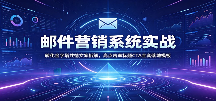 邮件营销系统实战：转化金字塔共情文案拆解，高点击率标题CTA全套落地模板-2ripyou