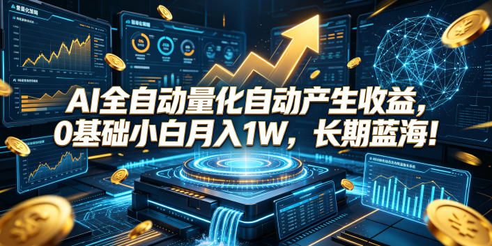 AI全自动量化自动产生收益，0基础小白月入1W，长期蓝海！【揭秘】-2ripyou