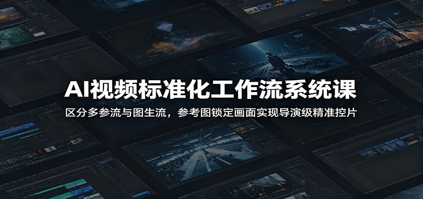 AI视频标准化工作流系统课：区分多参流与图生流，参考图锁定画面实现导演级精准控片-2ripyou