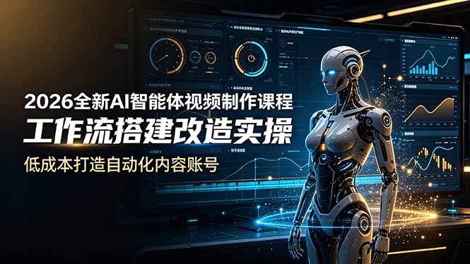2026全新AI Codex智能体视频制作课程，工作流搭建改造实操，低成本打造自动化内容账号-2ripyou