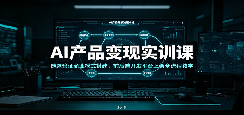 AI产品变现实训课：选题验证商业模式搭建，前后端开发平台上架全流程教学-2ripyou