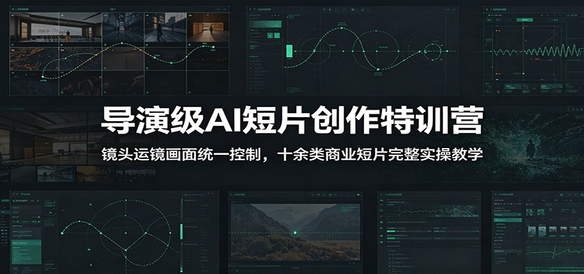 导演级AI短片创作特训营：镜头运镜画面统一控制，十余类商业短片完整实操教学(更新)-2ripyou