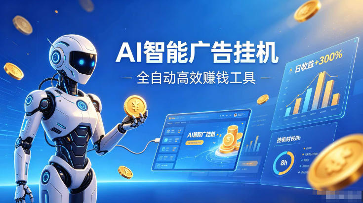 AI智能广告挂G，在家自动賺收益，全程无需人工操作、不用直播、不用拉人【揭秘】-2ripyou