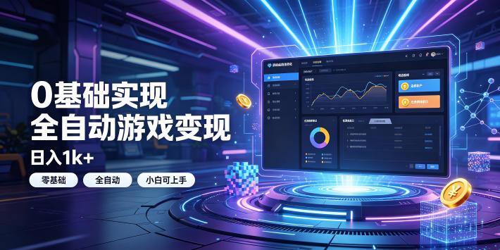 0基础实现全自动游戏变现，日入1k+，小白直接上手搞钱！【揭秘】-2ripyou