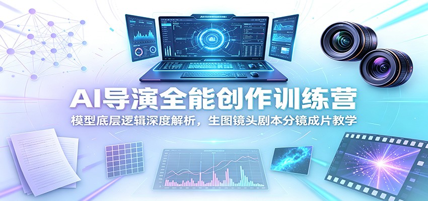 AI导演全能创作训练营：模型底层逻辑深度解析，生图镜头剧本分镜成片教学-2ripyou