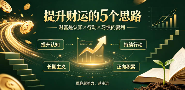 付费文章：提升财运的5个思路——财富是认知x行动x习惯的复利，愿你越努力，越幸运-2ripyou