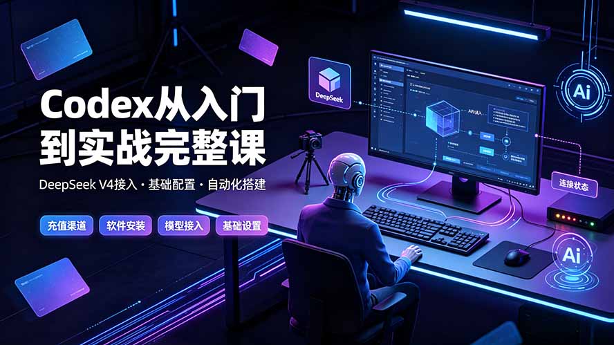 Codex从入门到实战完整课｜充值·安装·接入DeepSeek，记忆·插件·Skill·CLI·MCP全拆解-2ripyou