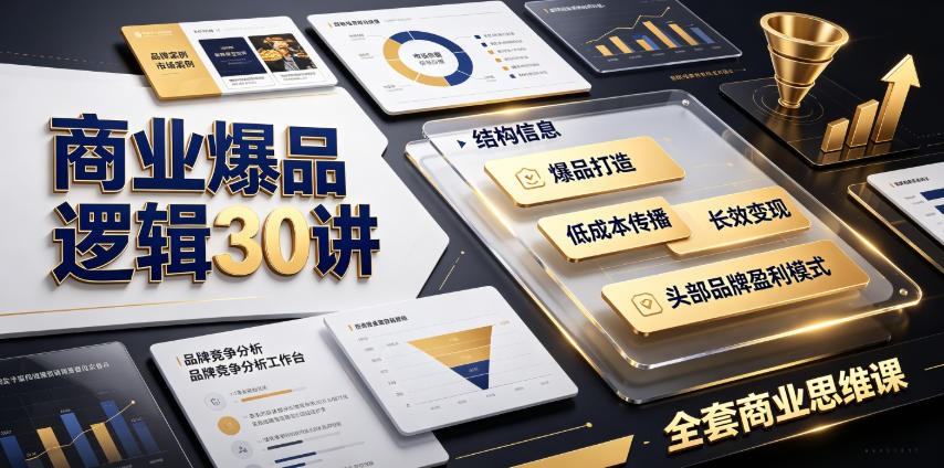 商业爆品逻辑30讲｜拆解各行各业头部品牌盈利模式，吃透爆品打造、低成本传播、长效变现全套商业思维课-2ripyou