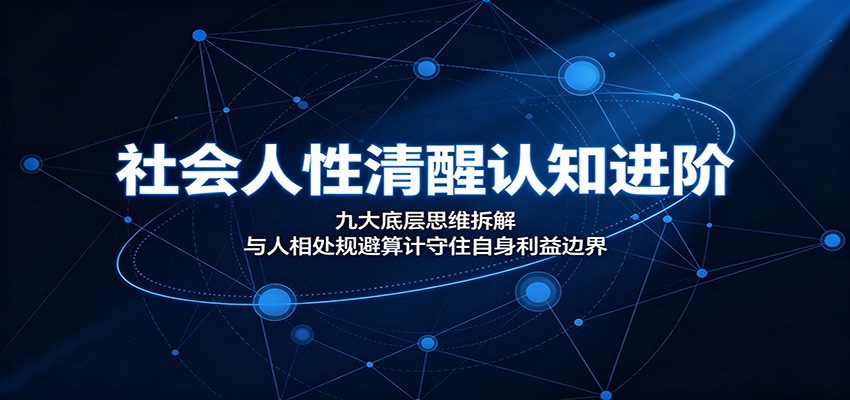 社会人性清醒认知进阶：九大底层思维拆解，与人相处规避算计守住自身利益边界-2ripyou