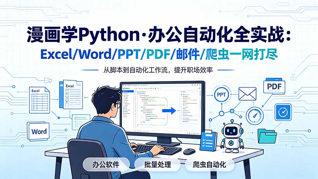 漫画学Python·办公自动化全实战：Excel/Word/PPT/PDF/邮件/爬虫一网打尽-2ripyou