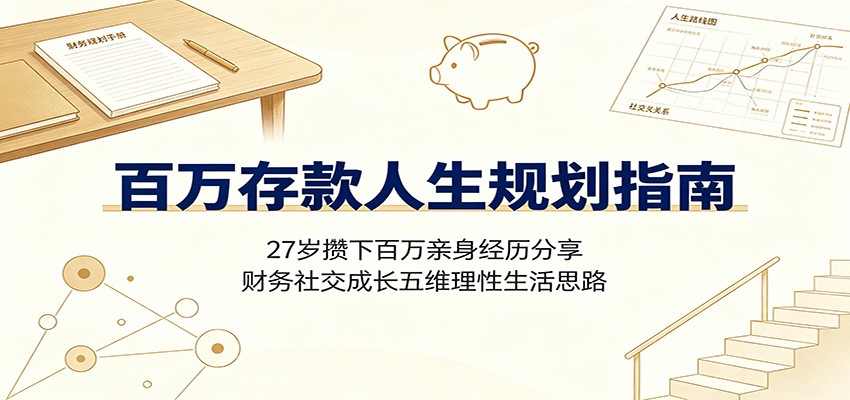百万存款人生规划指南：27岁攒下百万亲身经历分享，财务社交成长五维理性生活思路-2ripyou