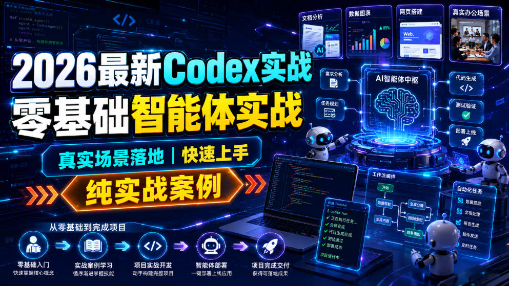 2026最新Codex实战零基础智能体实战，真实场景落地，快速上手，纯实战案例-2ripyou