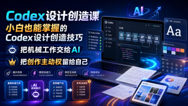 Codex设计创造课，小白也能掌握的Codex设计创造技巧，把机械工作交给AI，把创作主动权留给自己-2ripyou