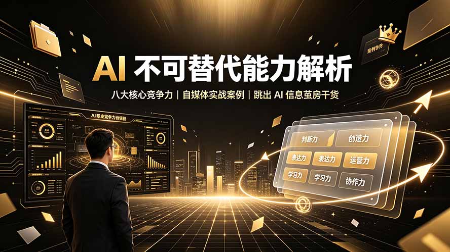 付费文章：AI 不可替代能力解析▸八大核心竞争力｜自媒体实战案例｜跳出 AI 信息茧房干货-2ripyou
