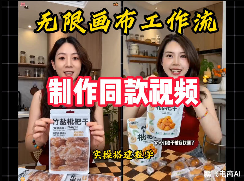 无限画布工作流一键复刻爆款带货视频，实操搭建，操作简单-2ripyou