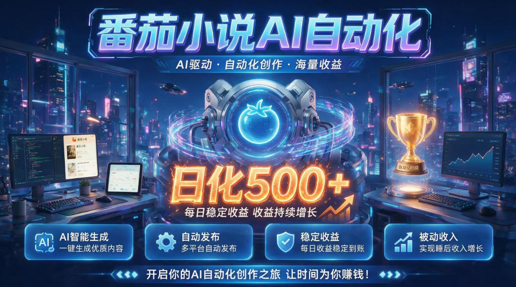 小白可做番茄AI，居家轻创业，每日稳赚500➕，普通人低门槛轻松线上增收【揭秘】-2ripyou