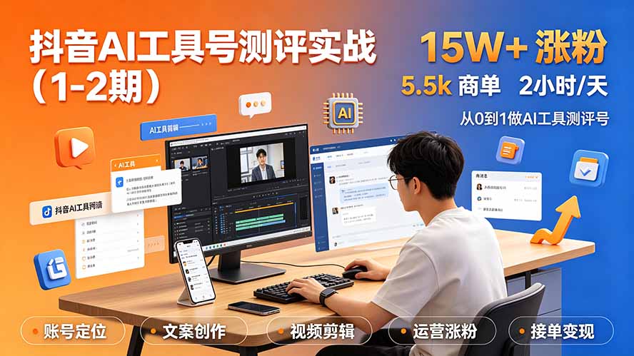 抖音AI工具号测评实战(1-2期-2ripyou