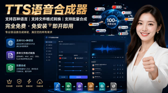 最新TTS配音，支持批量，支持文件格式转换，功能超多-2ripyou