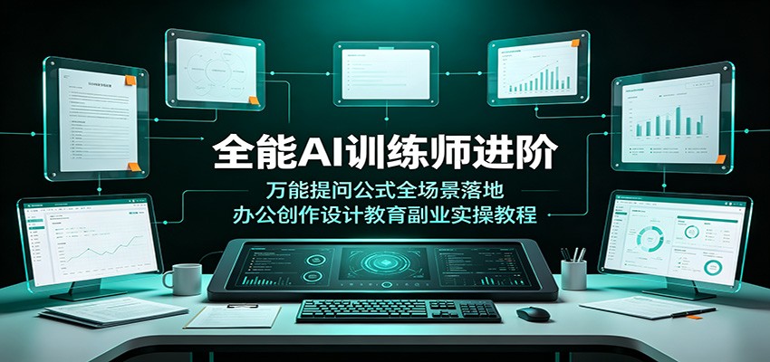 全能AI训练师进阶：万能提问公式全场景落地，办公创作设计教育副业实操教程-2ripyou