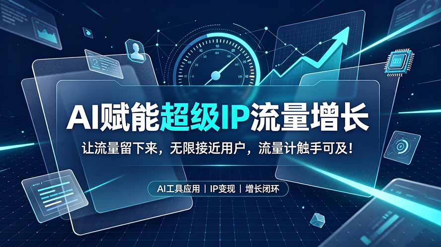 AI赋能超级IP流量增长：让流量留下来，无限接近用户，流量计触手可及！-2ripyou