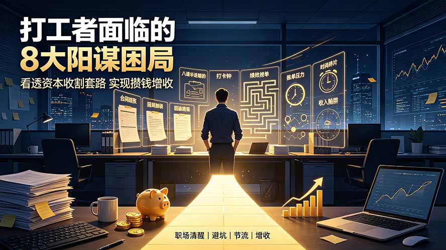 付费文章：打工者面临的8大阳谋困局，看透资本收割套路实现攒钱增收-2ripyou