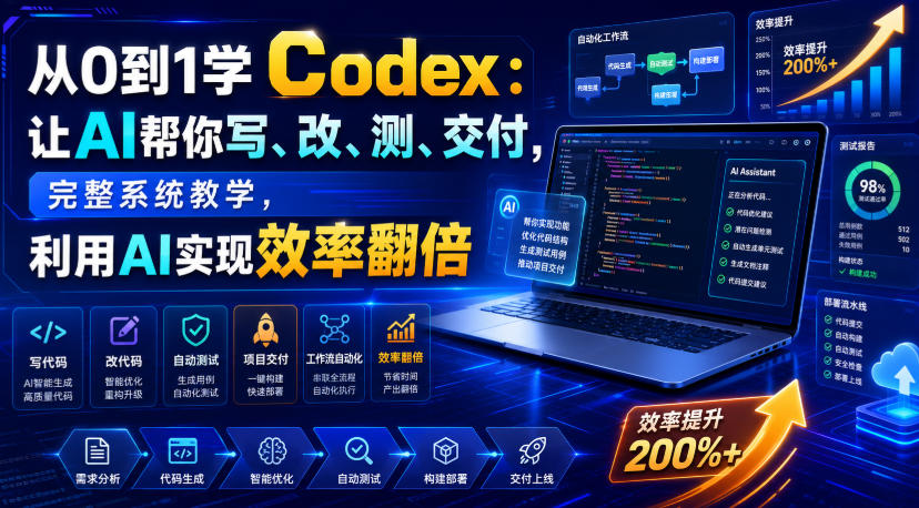 从0到1学Codex：让AI帮你写、改、测、交付，完整系统教学，利用AI实现效率翻倍-2ripyou
