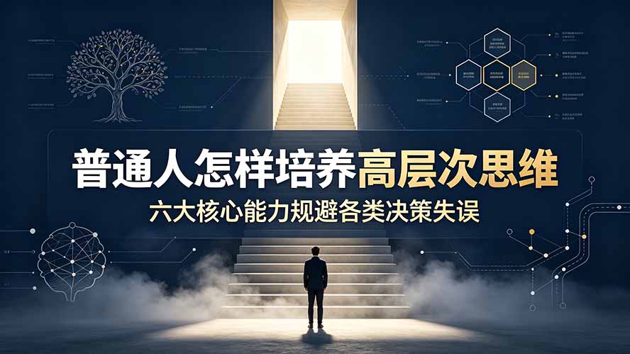 付费文章：普通人怎样培养高层次思维，六大核心能力规避各类决策失误-2ripyou