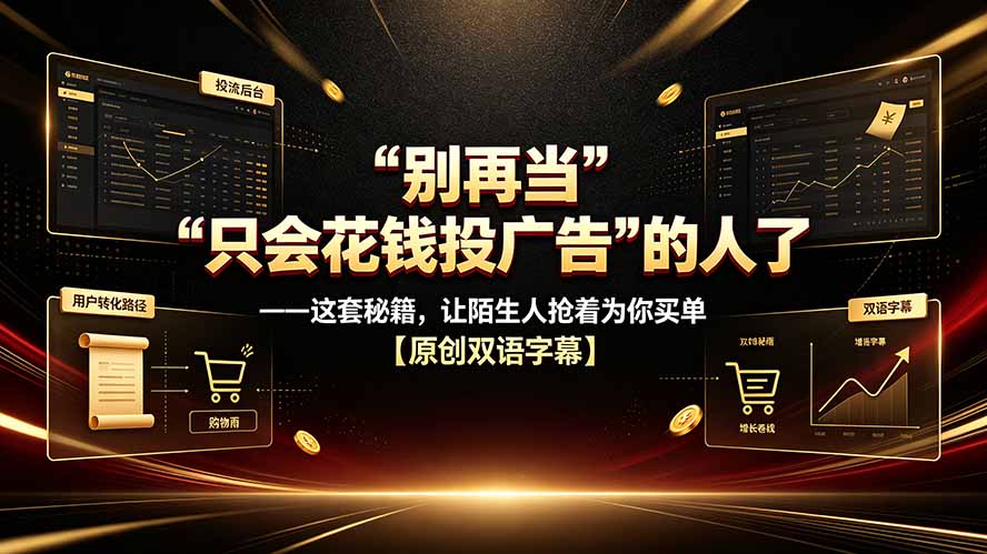 别再当“只会花钱投广告”的人了——这套秘籍，让陌生人抢着为你买单【原创双语字幕】-2ripyou