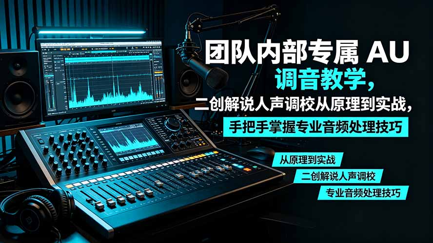 某大佬团队内部专属 AU 调音教学，二创解说人声调校从原理到实战，手把手掌握专业音频处理技巧-2ripyou